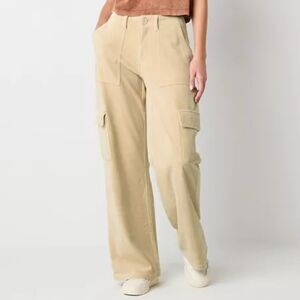 Arizona Women's Low Rise Loose Fit Straight Corduroy Pant - Juniors Size 0